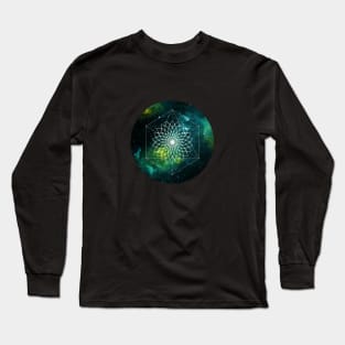 LOTUS FLOWER ASTRAL GEOMETRY - FOR EDUCATED COOL-DUDES LIKE YOURSELF Long Sleeve T-Shirt